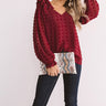 Romantic In Rome Shift Top In Wine Image - 1