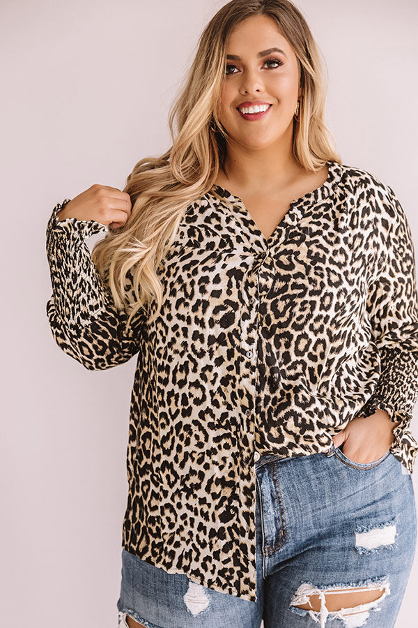 Pinot Please Leopard Shift Top Curves Image - 2