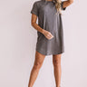New Adventure T-Shirt Dress In Dark Grey Image - 1