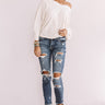 Cider And Spice Shift Top In Ivory Image - 1