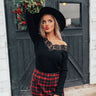 Classic Moment Crochet Trim Sweater In Black Image - 1