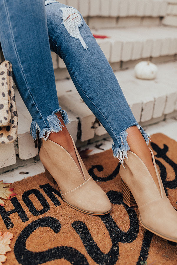 The Valerie Bootie In Khaki Image - 2