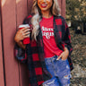 Cabin In The Mountains Buffalo Check Cardigan Image - 1