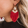 Glitzy And Pretty Earrings in Wine Image - 1