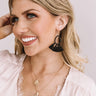 Making Music Tassel Earrings in Black Image - 1