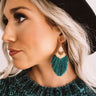 Glitzy And Pretty Earrings in Hunter Green Image - 1