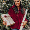 London Bridge Sherpa Pullover In Crimson Image - 1