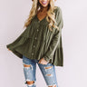 Tribeca Treasure Shift Top in Olive Image - 1
