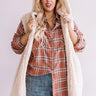 Everything Pumpkin Spice Sherpa Vest  Curves Image - 1