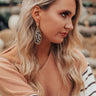 Dramatic Effect Leopard Earrings In White Image - 1