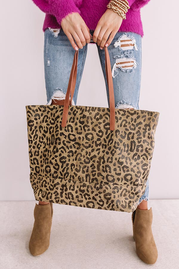 Closer Companion Leopard Tote