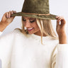 World Renowned Faux Suede Hat In Olive Image - 1