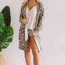 Fireside Sipping Leopard Cardigan Image - 1
