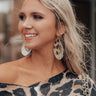 Leaf It Be Leopard Earrings In Gold Image - 1