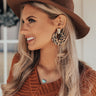 Cider Smiles Leopard Earrings In Brown Image - 1