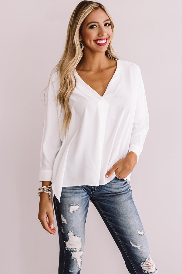 Classy Meets Cute Shift Top
