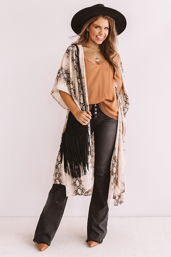 Pretty Endeavors Snake Print Overlay