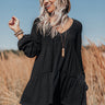 Skip To The Beat Babydoll Top in Black Image - 1