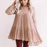 Chai And Kisses Shift Top in Mocha Image - 1