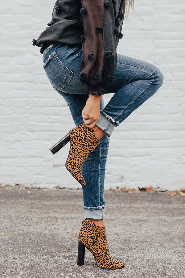 The Kendra Ankle Bootie In Leopard Image - 1