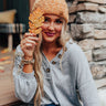 Pure Sweetness Fleece Lined Chenille Beanie In Golden Honey Image - 1