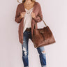 Sweet And Divine Knit Cardigan In Blush Image - 1