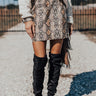Pretty On Point Snake Print Skirt Image - 1