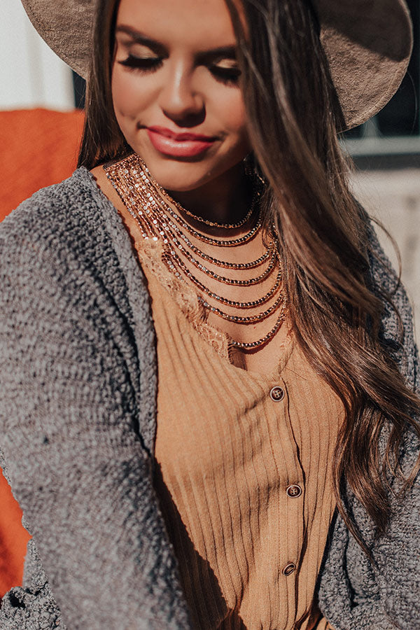 Glimmer Of Hope Layered Necklace In Gold