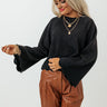Twice As Nice Ribbed Shift Sweater In Black Image - 1