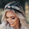 The Lulu Snake Print Headband In Black Image - 1