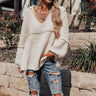 Cocoa Divine Chenille Knit Sweater In Cream Image - 1