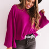Twice As Nice Ribbed Shift Sweater In Orchid Image - 1