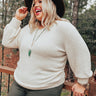 It's All The Rage Ultra Soft Sweater In Cream  Curves Image - 1