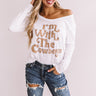 I'm With The Cowboys Shift Tee in White Image - 1