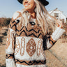 Cider Smiles Knit Sweater In Brown Image - 1