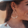 Formal Invitation Semi Precious Earrings in Birch Image - 1