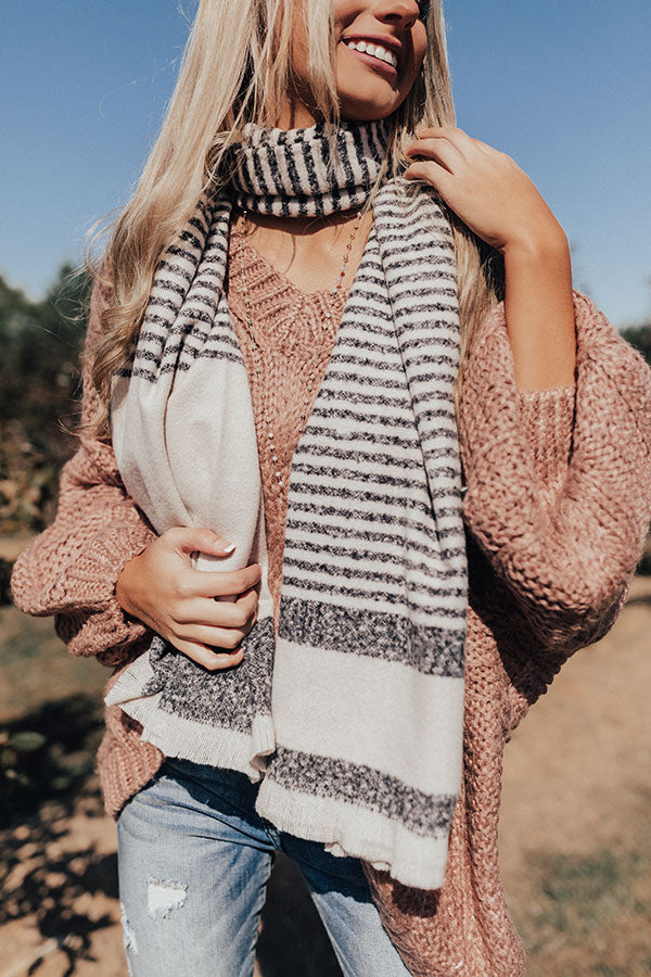 Swiss Alps Sweetheart Stripe Scarf