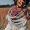 Name Dropper Blanket Scarf In Dusty Purple Image - 1