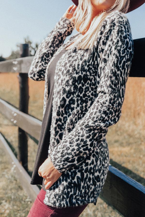 Insta-Famous Leopard Cardigan Image - 2