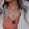 Sparkle And Shine Semi Precious Necklace in Dusty Purple Image - 1