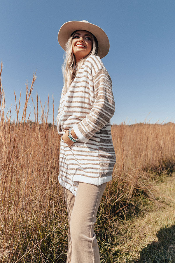 Gotta Jet Stripe Chenille Cardigan Image - 2