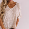 Very Impressive Sequin Shift Top Image - 1