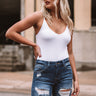 Kiss And Tell Bodysuit In White Image - 1