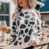 Chic Season Ultra Soft Leopard Sweater in Cream Image - 1