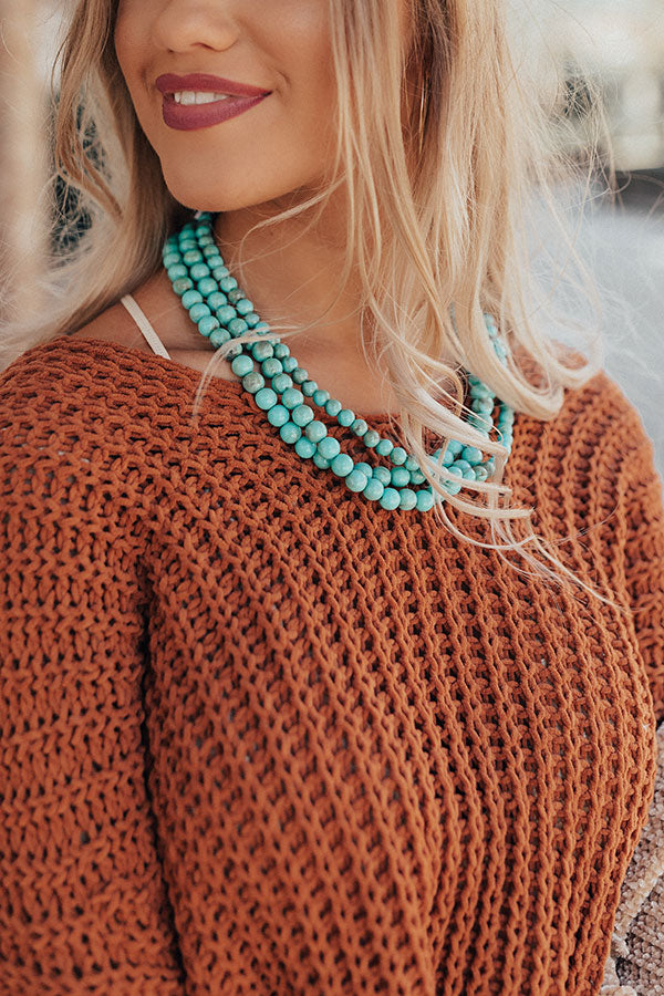 Chic Delights Turquoise Necklace