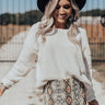 Cocoa Stroll Chenille Sweater In Ivory Image - 1