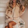 Plush Perfection Coat In Iced Latte Image - 1