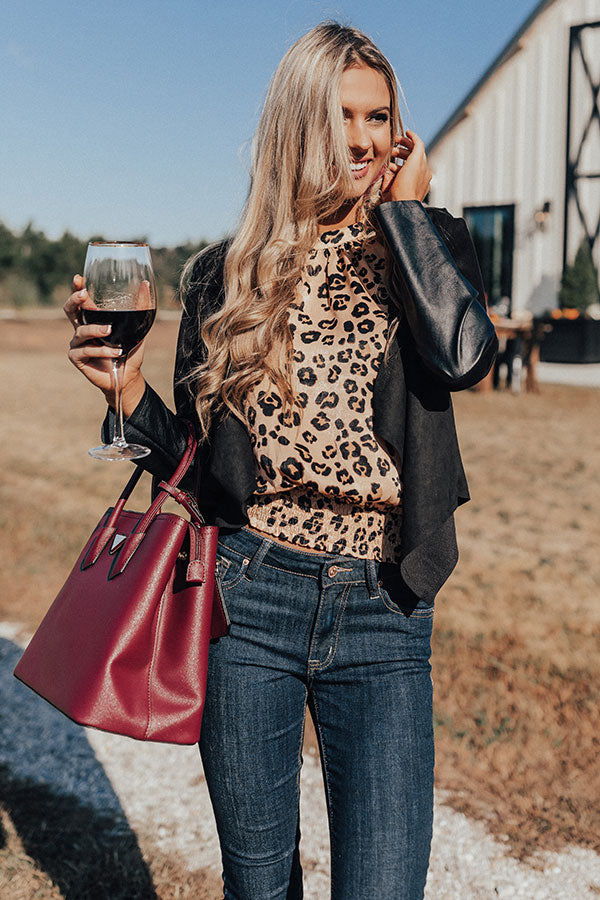 Seriously Sleek Faux Suede Blazer