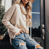 PSL Craving Waffle Knit Sweater in Birch Image - 1