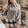 Lounging in London Knit Sweater in Dark Grey Image - 1